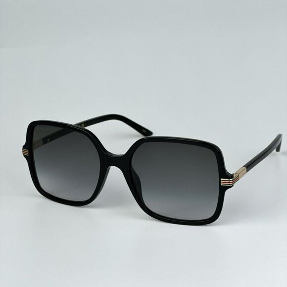 NEW Gucci GG1449S 001 Black Grey Women Square Sunglasses GG 1449S main image 7